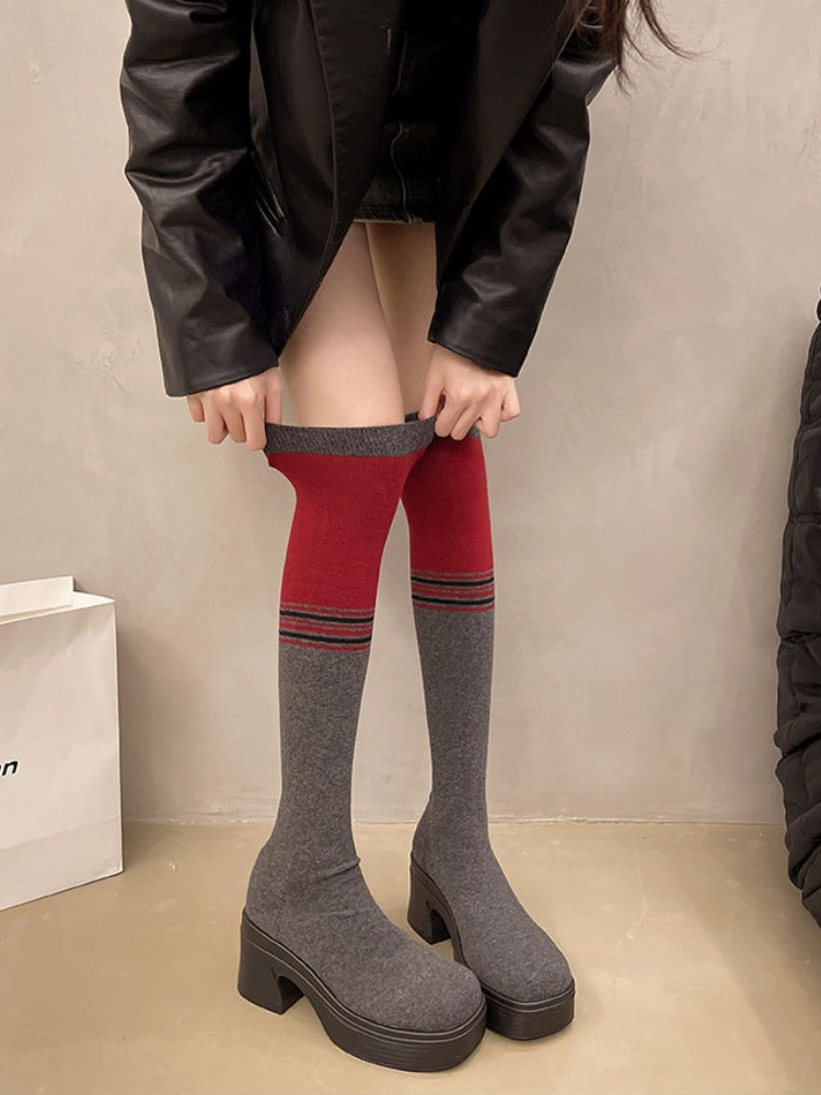 Overknee-Sockenstiefel für Dam – Knee High Sock Women Bewertung und Preis
