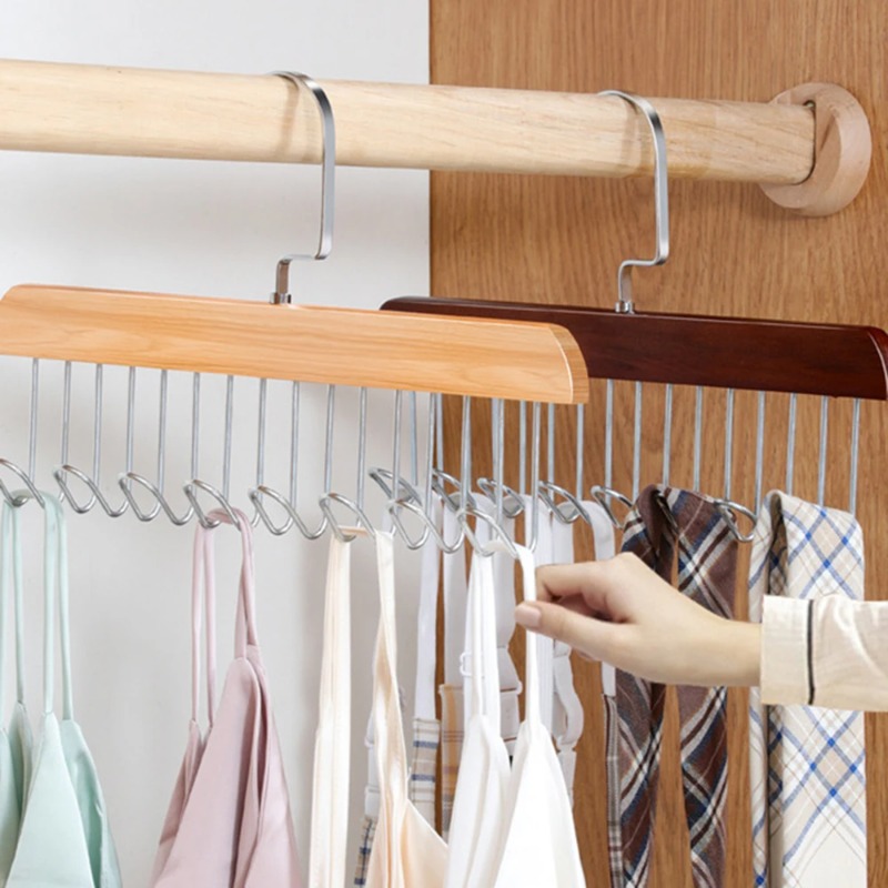 Massivholz Acht-haken Aufhänge – Sock Organizer Tray Bewertung und Preis