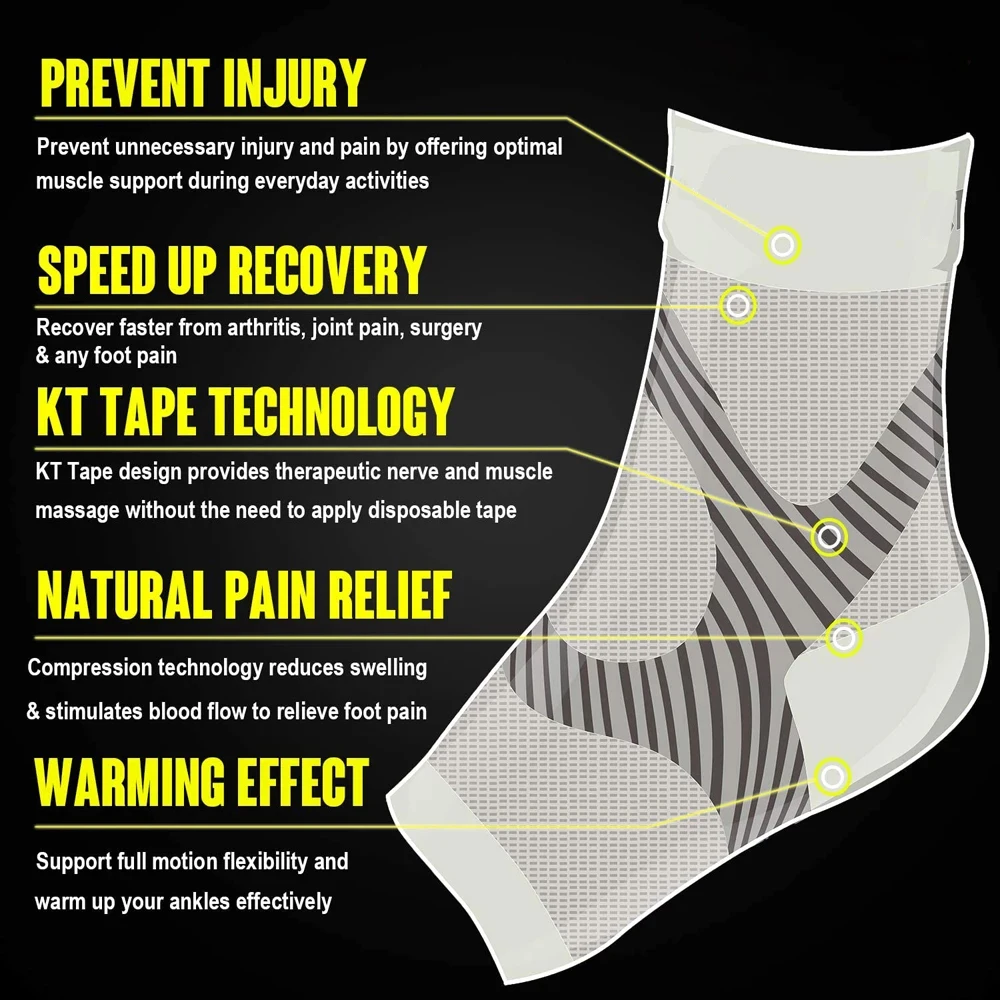 1 Paar Kompressionssocken für  – Ankle Brace Sock Bewertung und Preis